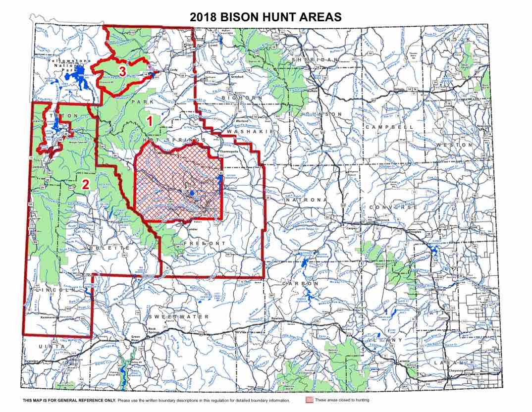 Bison Hunt Area Map